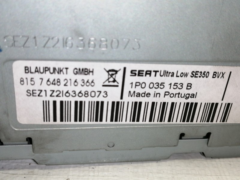 Recambio de sistema audio / radio cd para seat leon (1p1) reference referencia OEM IAM 8157648216366  