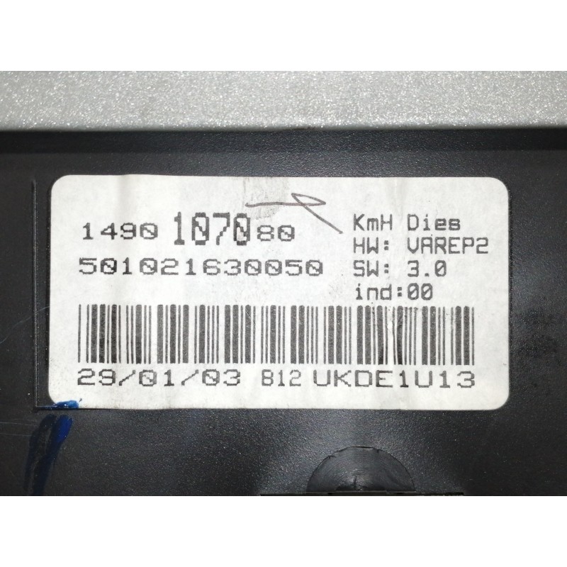 Recambio de cuadro instrumentos para fiat ulysse (179) 2.2 jtd admiral referencia OEM IAM 501021630050  