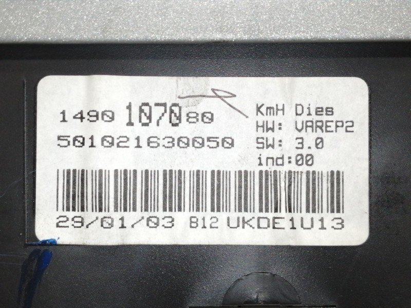 Recambio de cuadro instrumentos para fiat ulysse (179) 2.2 jtd admiral referencia OEM IAM 501021630050  