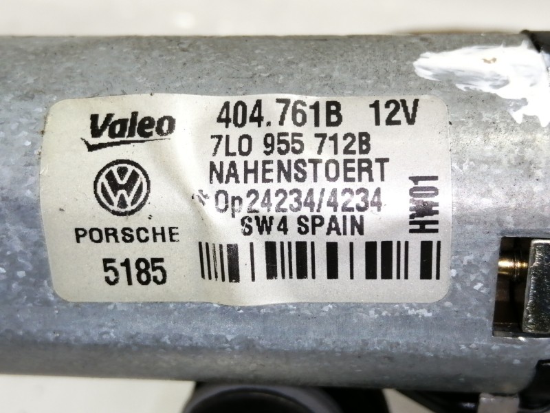 Recambio de motor limpia trasero para volkswagen touareg (7la) tdi r5 referencia OEM IAM 7L0955712B  