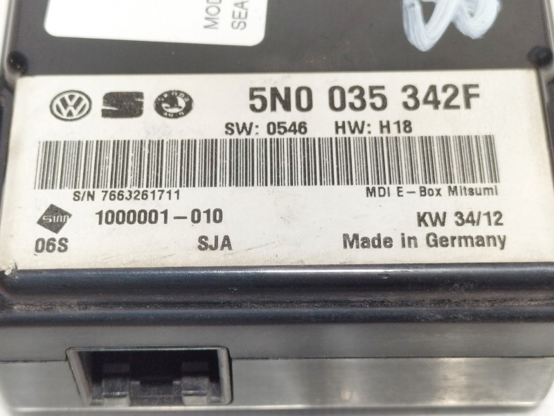 Recambio de modulo electronico para seat toledo (kg3) reference plus referencia OEM IAM 5N0035342F  