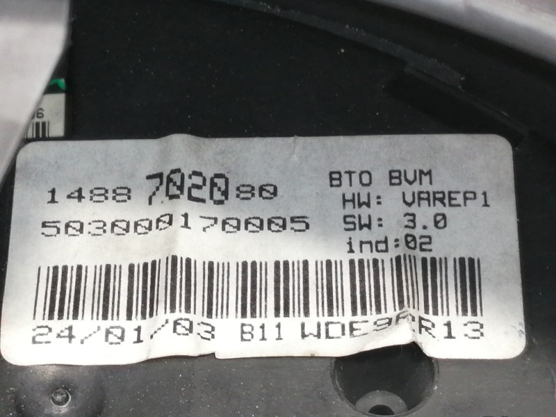 Recambio de pantalla multifuncion para fiat ulysse (179) 2.2 jtd admiral referencia OEM IAM 503000170005  