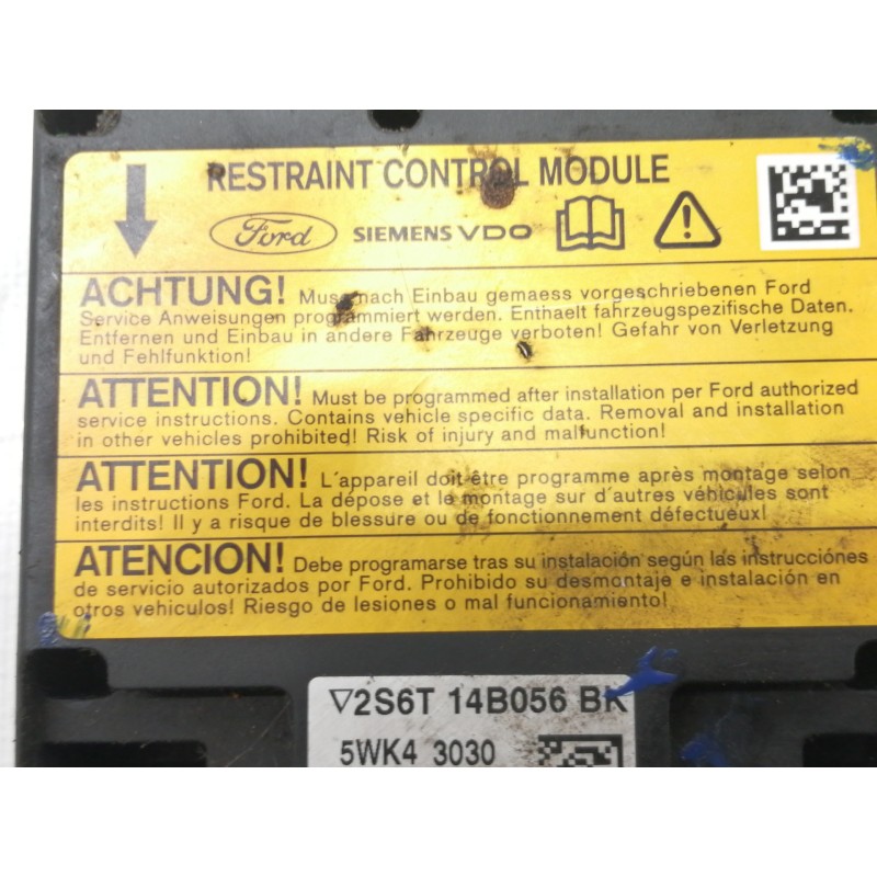 Recambio de centralita abs para ford fiesta (cbk) ambiente referencia OEM IAM 2S6T14B056BK  