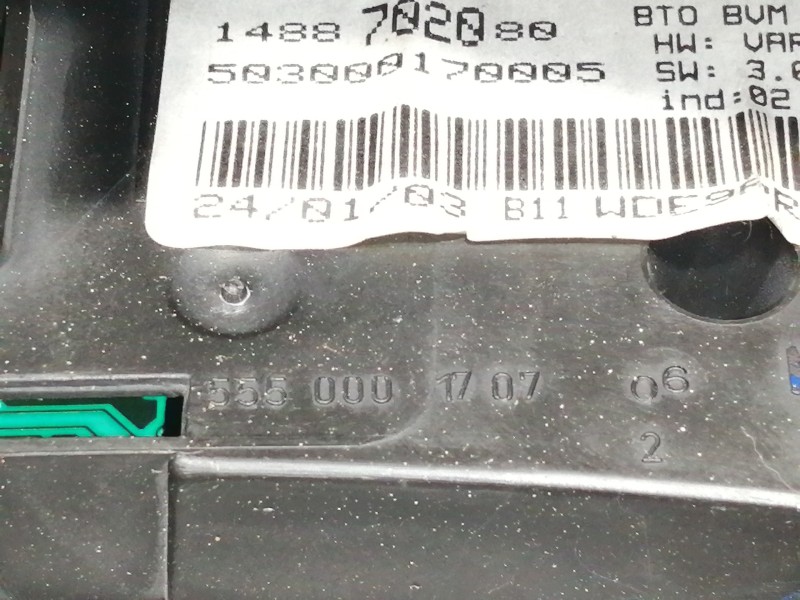 Recambio de pantalla multifuncion para fiat ulysse (179) 2.2 jtd admiral referencia OEM IAM 503000170005  