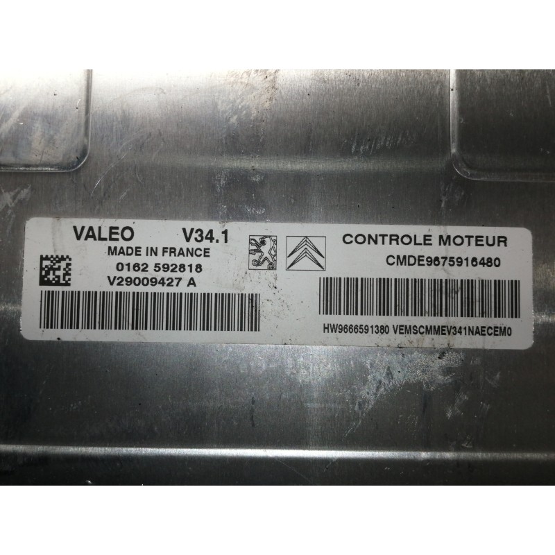 Recambio de centralita motor uce para citroën c3 lx referencia OEM IAM 0162592818 9666591380 V29009427A