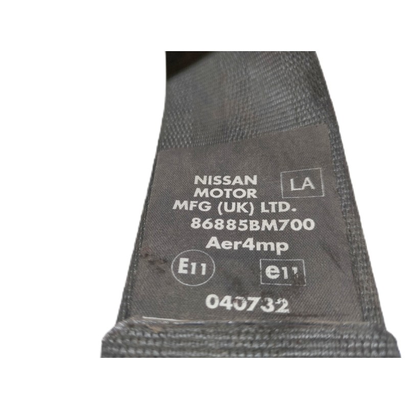 Recambio de cinturon seguridad delantero izquierdo para nissan almera (n16/e) comfort referencia OEM IAM 040732 86885BM700 