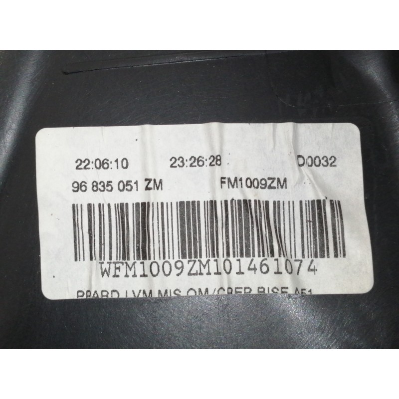 Recambio de guarnecido puerta trasera derecha para citroën c3 lx referencia OEM IAM 96835051ZM 41797M 1013880