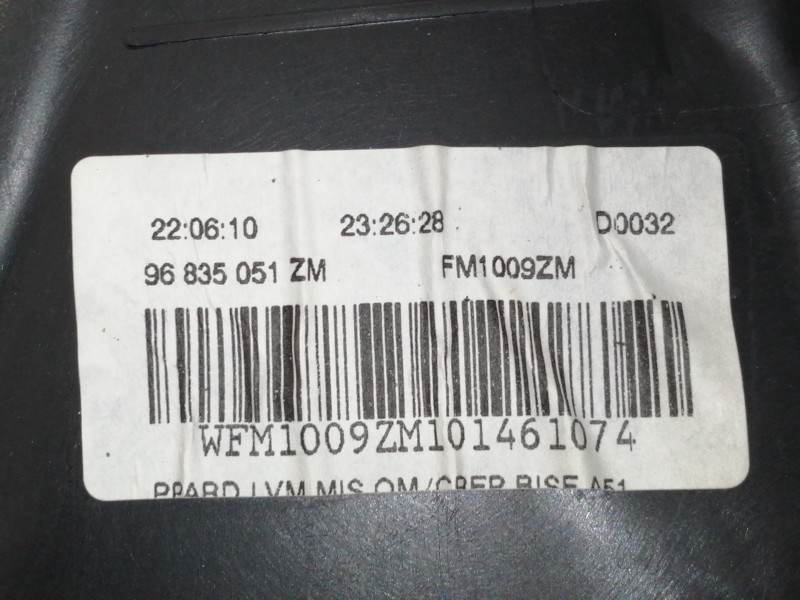 Recambio de guarnecido puerta trasera derecha para citroën c3 lx referencia OEM IAM 96835051ZM 41797M 1013880