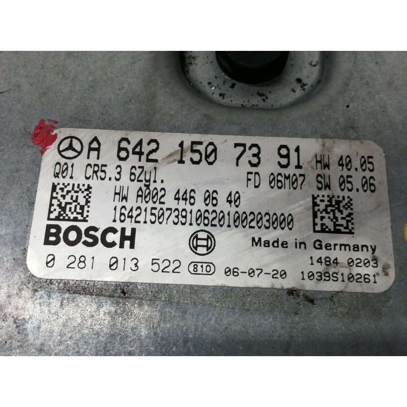 Recambio de centralita motor uce para mercedes-benz clase s (w221) berlina 320 / 350 cdi (221.022) referencia OEM IAM A002446064