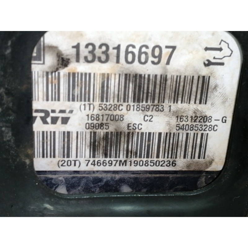 Recambio de abs para opel insignia berlina cosmo referencia OEM IAM 13316697 16817008 16312208G