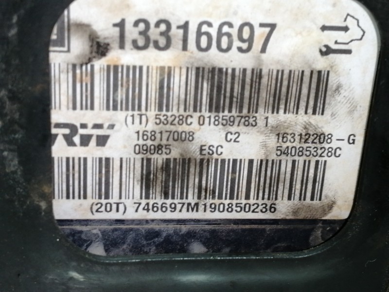 Recambio de abs para opel insignia berlina cosmo referencia OEM IAM 13316697 16817008 16312208G