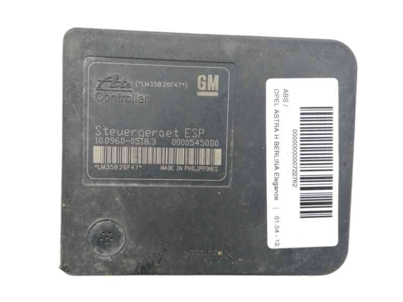Recambio de abs para opel astra h berlina elegance referencia OEM IAM 13157578 10020601284 00005450D0 10096005183