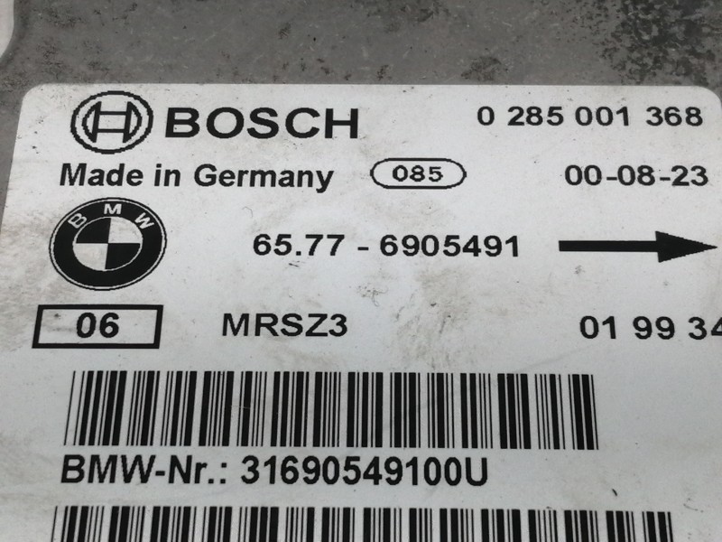 Recambio de centralita airbag para bmw serie 3 berlina (e46) 320d referencia OEM IAM 0285001368 65776905491 