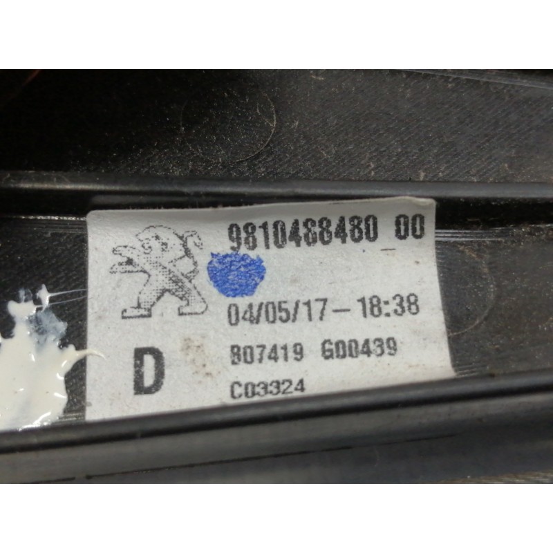 Recambio de elevalunas trasero derecho para peugeot 3008 active referencia OEM IAM 9810488480  