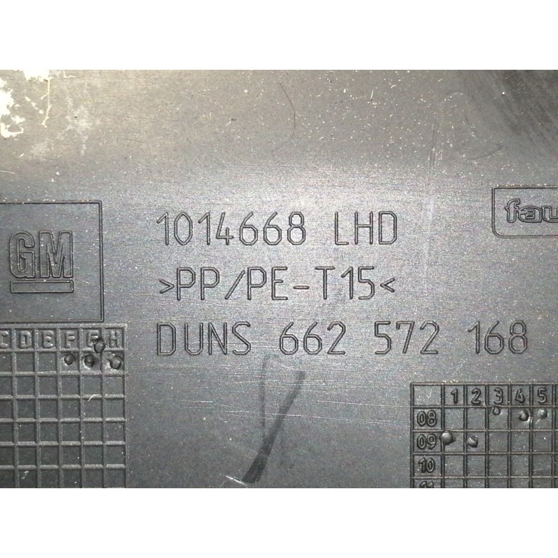 Recambio de guantera para opel insignia berlina cosmo referencia OEM IAM 13308551 13308550 / 662572168 1014668 / 13308554 / 1191