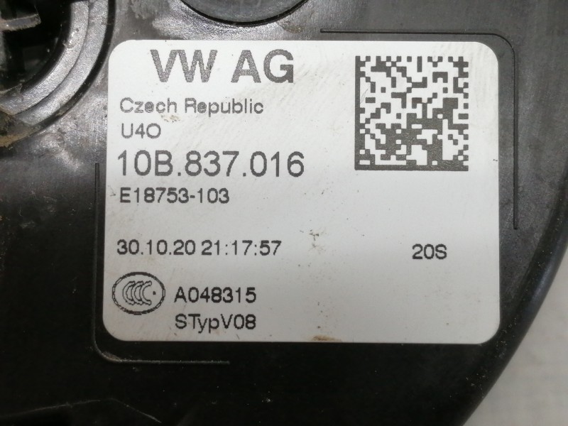 Recambio de cerradura puerta delantera derecha para volkswagen polo advance referencia OEM IAM 10B837016 E18753103 A048315