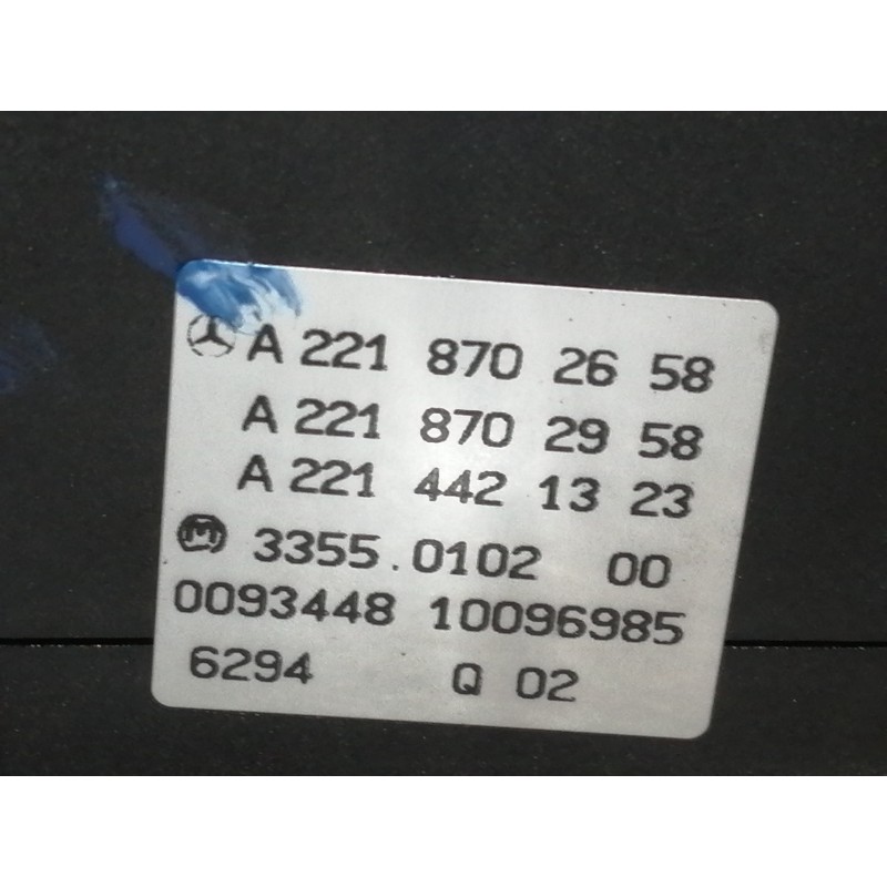 Recambio de mando calefaccion / aire acondicionado para mercedes-benz clase s (w221) berlina 320 / 350 cdi (221.022) referencia 