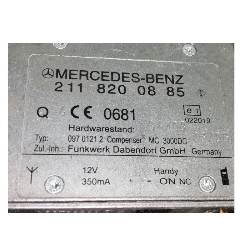 Recambio de modulo electronico para mercedes-benz clase s (w221) berlina 320 / 350 cdi (221.022) referencia OEM IAM 2118200885  