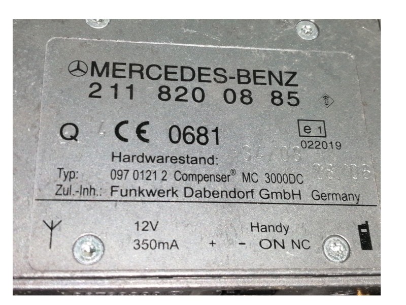 Recambio de modulo electronico para mercedes-benz clase s (w221) berlina 320 / 350 cdi (221.022) referencia OEM IAM 2118200885  