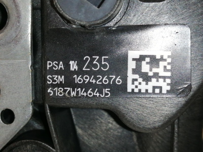 Recambio de cerradura puerta delantera izquierda para peugeot 3008 active referencia OEM IAM 16942676 6187W1464J5 / 9820341080 2