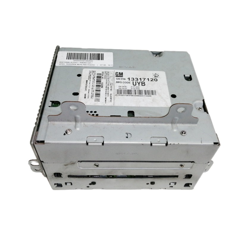 Recambio de sistema audio / radio cd para opel insignia berlina cosmo referencia OEM IAM 13317120  