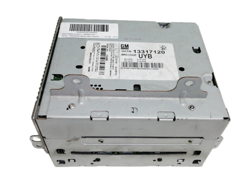 Recambio de sistema audio / radio cd para opel insignia berlina cosmo referencia OEM IAM 13317120  