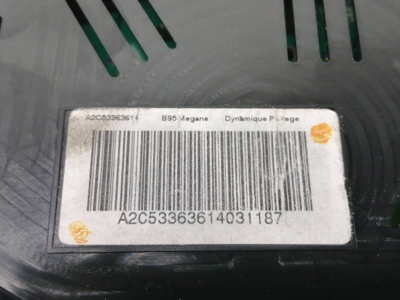 Recambio de cuadro instrumentos para renault megane iii coupe dynamique referencia OEM IAM RNI248100342R  
