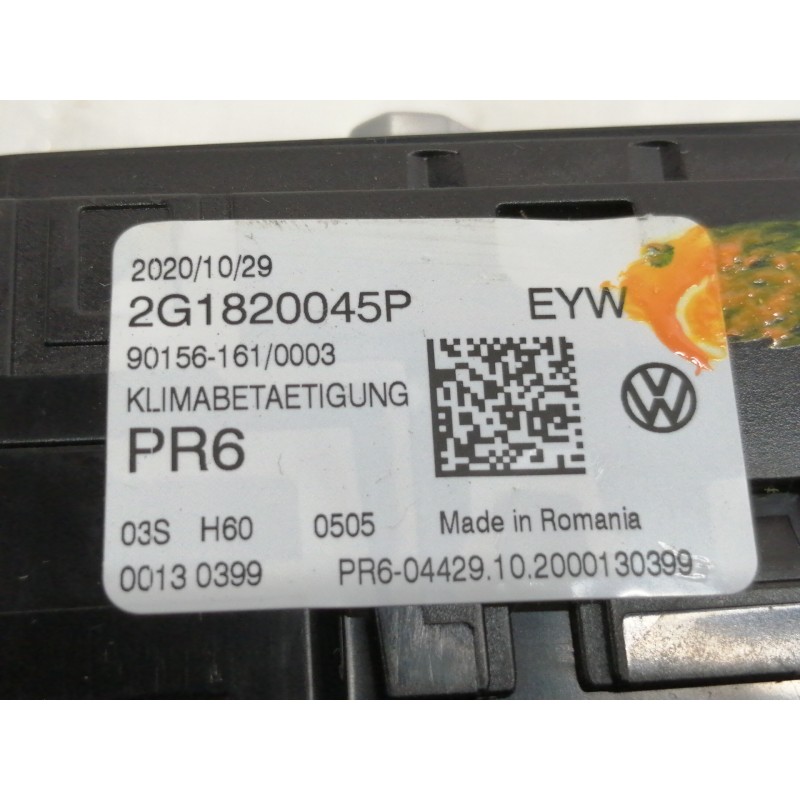 Recambio de mando calefaccion / aire acondicionado para volkswagen polo advance referencia OEM IAM 2G1820045P  