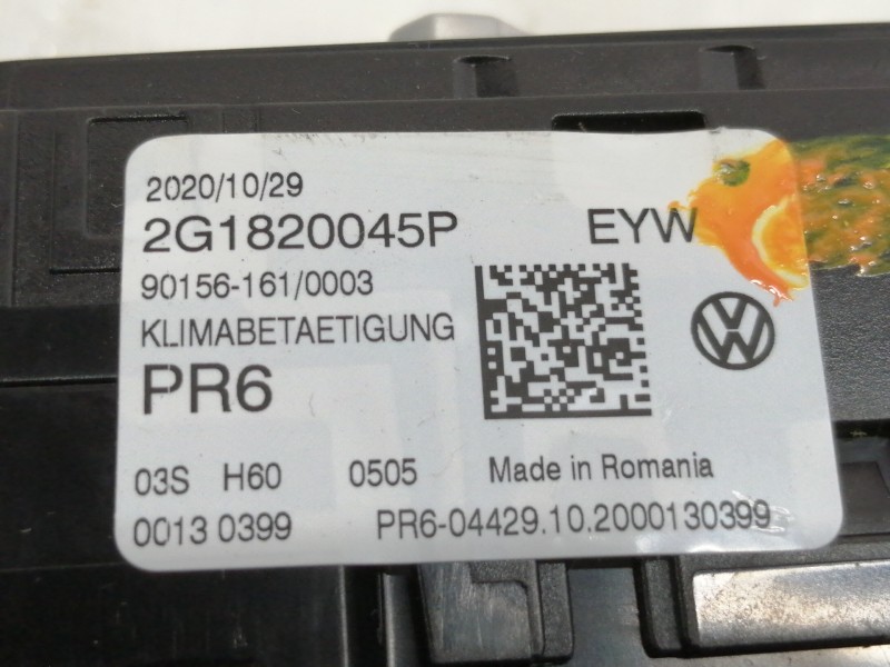 Recambio de mando calefaccion / aire acondicionado para volkswagen polo advance referencia OEM IAM 2G1820045P  