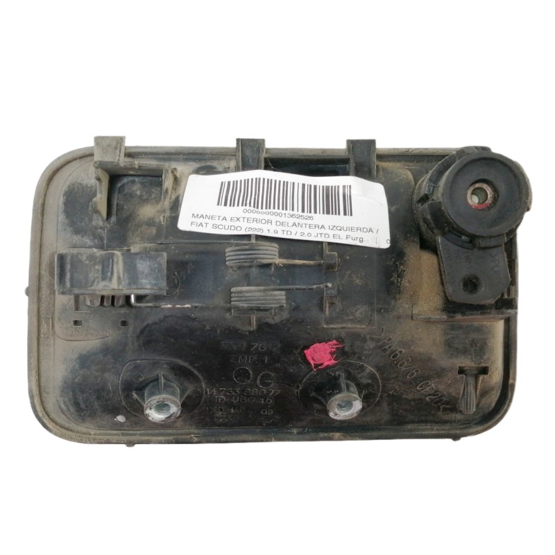 Recambio de maneta exterior delantera izquierda para fiat scudo (222) 1.9 td / 2.0 jtd el furg. referencia OEM IAM 1476388077  