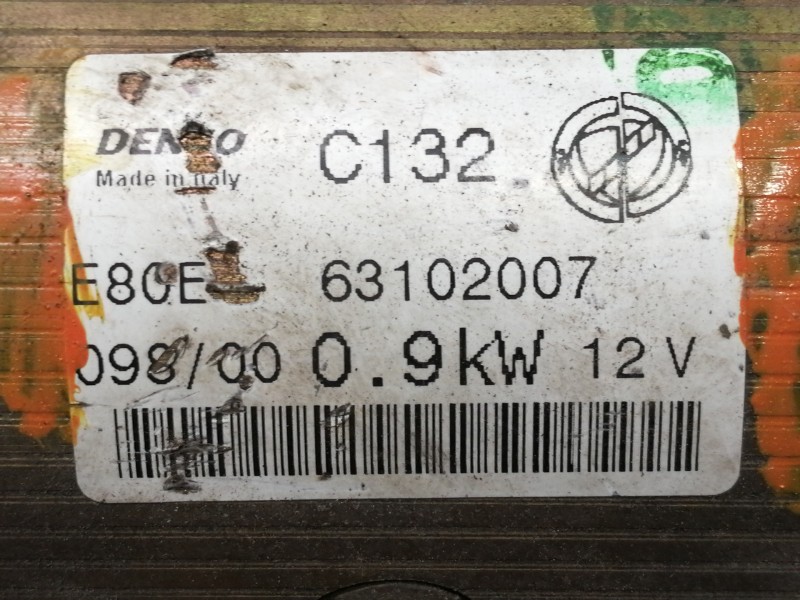Recambio de motor arranque para fiat punto berlina (188) 1.2 16v elx referencia OEM IAM 63102007 C132 