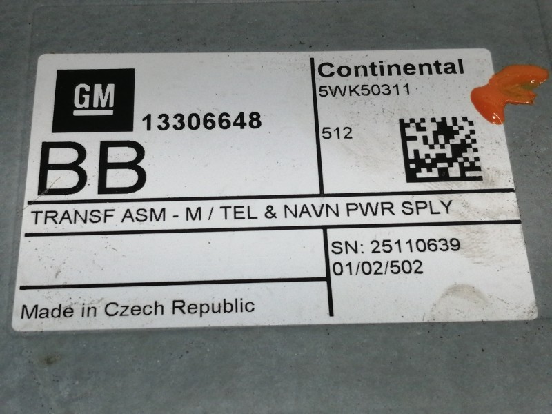 Recambio de modulo electronico para opel adam glam ecoflex referencia OEM IAM 13306648  