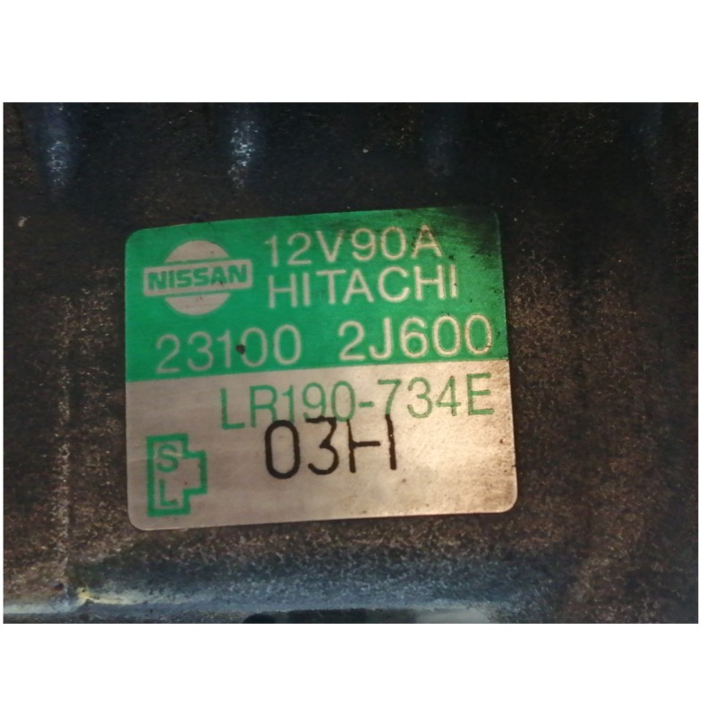 Recambio de alternador para nissan primera berlina (p11) comfort referencia OEM IAM 231002J600 12V90A 