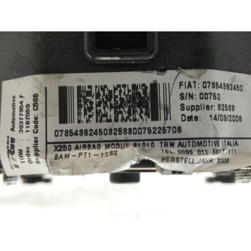 Recambio de airbag delantero izquierdo para citroën jumper caja cerrada (06.2006 =>) 30 l1h1 hdi 100 referencia OEM IAM 07854862