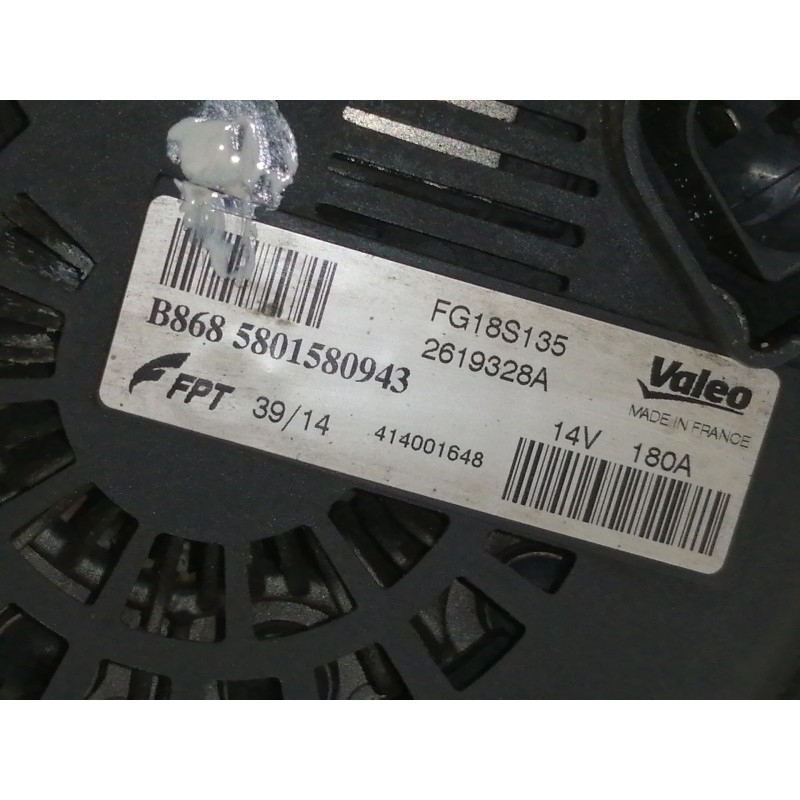 Recambio de alternador para iveco daily ka referencia OEM IAM 5801580943 5801580943 B8685801580943