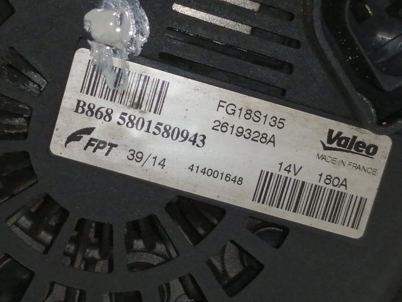 Recambio de alternador para iveco daily ka referencia OEM IAM 5801580943 5801580943 B8685801580943