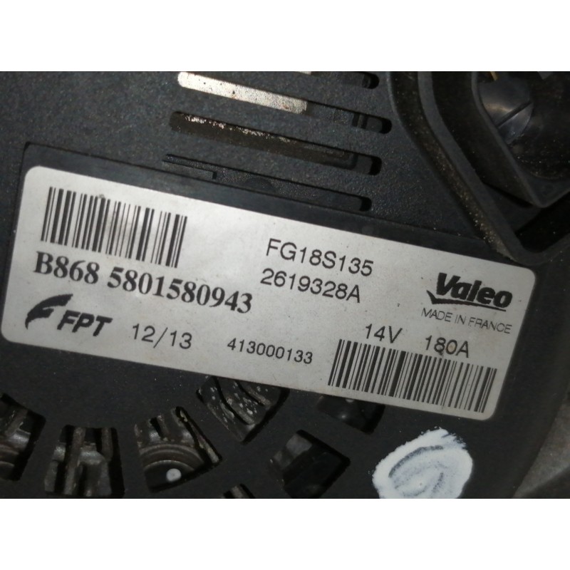 Recambio de alternador para iveco daily ka referencia OEM IAM 5801580943 B8685801580943 FG18S135