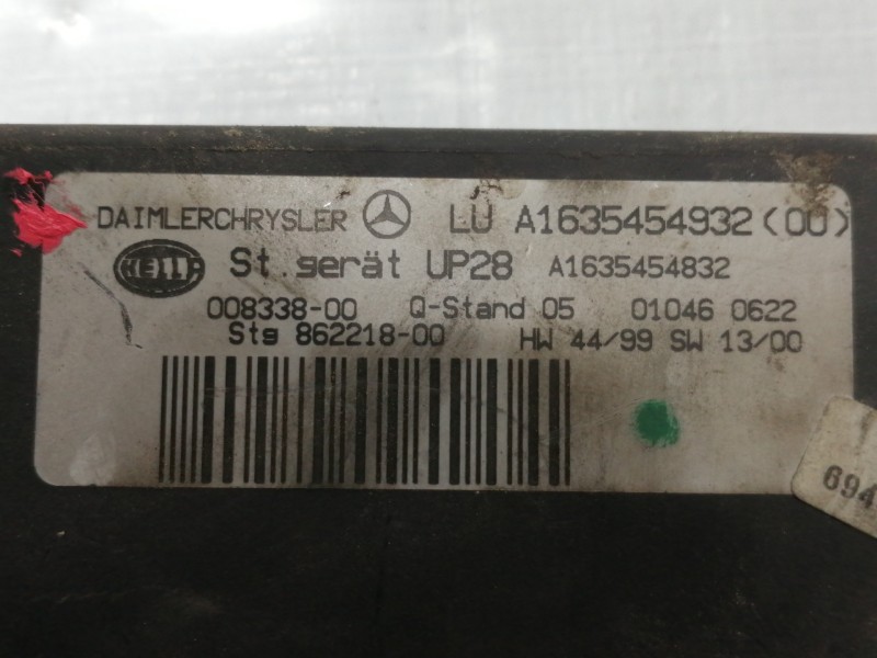 Recambio de modulo electronico para mercedes-benz clase m (w163) 270 cdi (163.113) referencia OEM IAM A163545493200 A1635454832 