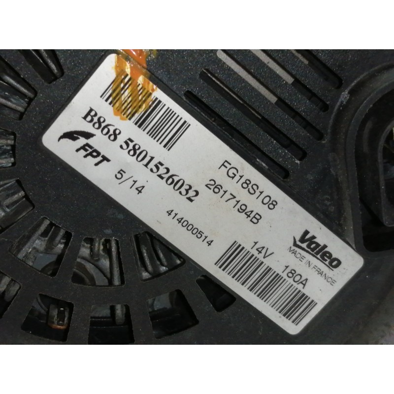 Recambio de alternador para iveco daily ka referencia OEM IAM 5801526032 B8685801526032 FG18S108