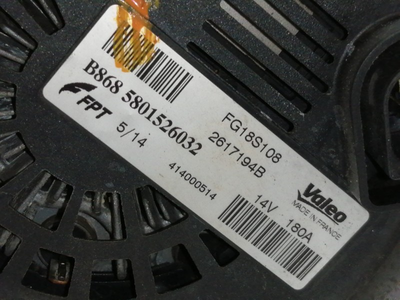 Recambio de alternador para iveco daily ka referencia OEM IAM 5801526032 B8685801526032 FG18S108