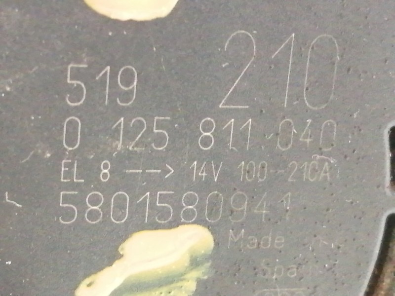 Recambio de alternador para iveco daily ka referencia OEM IAM 0125811040 5801580941 125811040