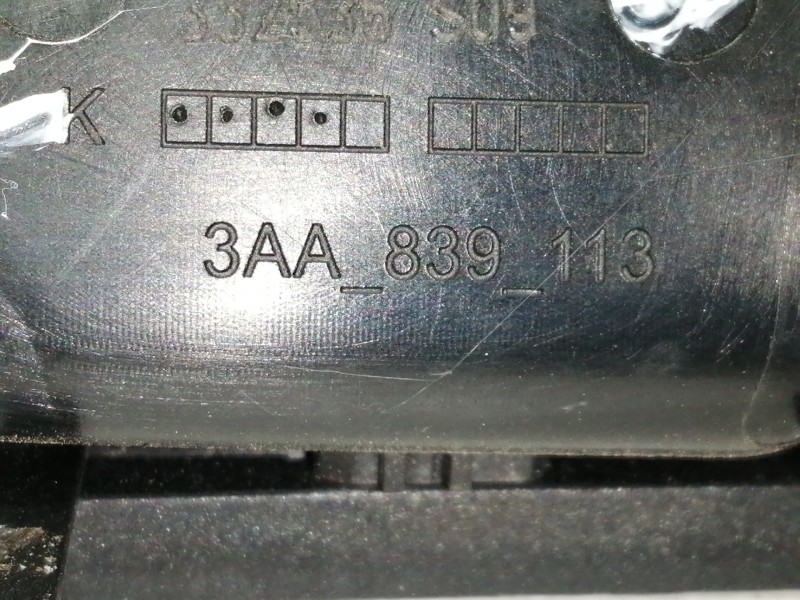 Recambio de maneta interior trasera izquierda para volkswagen passat lim. (362) edition bluemotion referencia OEM IAM 3AA839113 