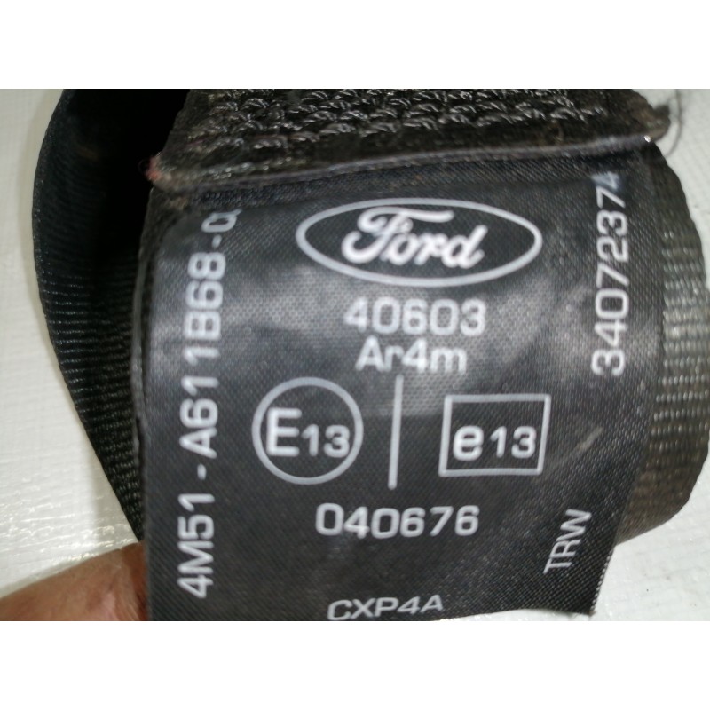 Recambio de cinturon seguridad trasero derecho para ford focus lim. (cb4) 1.6 tdci cat referencia OEM IAM 040676  