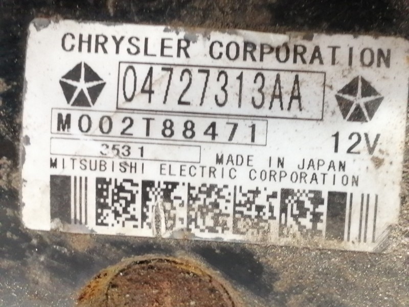 Recambio de motor arranque para chrysler voyager (rg) 2.5 crd lx referencia OEM IAM 04727313AA  