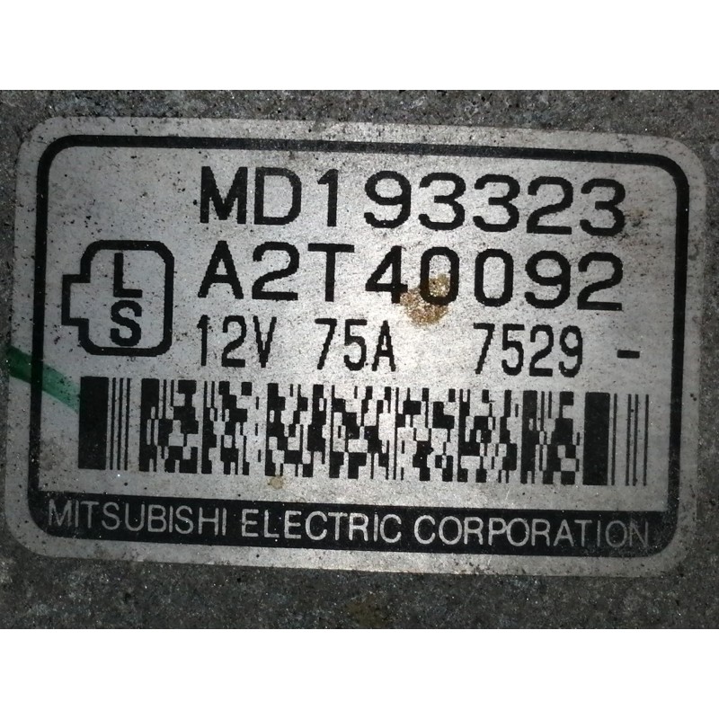 Recambio de alternador para mitsubishi space runner (n10/n20) glxi referencia OEM IAM MD193323 A2T40092 