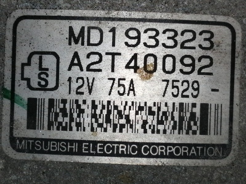 Recambio de alternador para mitsubishi space runner (n10/n20) glxi referencia OEM IAM MD193323 A2T40092 