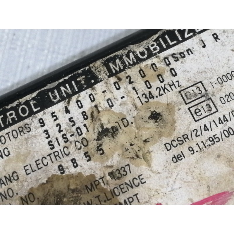 Recambio de centralita inmovilizador para hyundai atos prime (mx) gl referencia OEM IAM 9540002000  