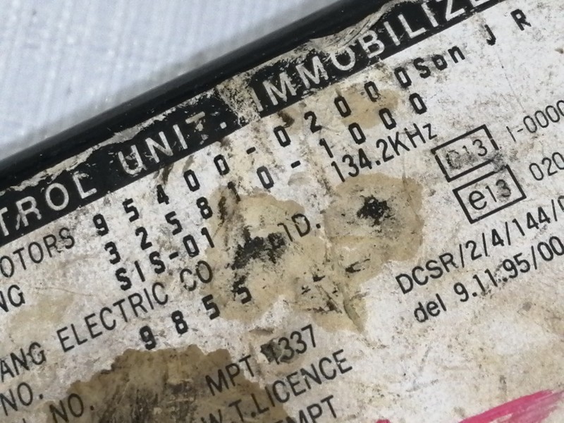 Recambio de centralita inmovilizador para hyundai atos prime (mx) gl referencia OEM IAM 9540002000  