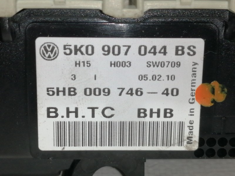 Recambio de mando calefaccion / aire acondicionado para volkswagen passat berlina (3c2) edition referencia OEM IAM 5K0907044BS  