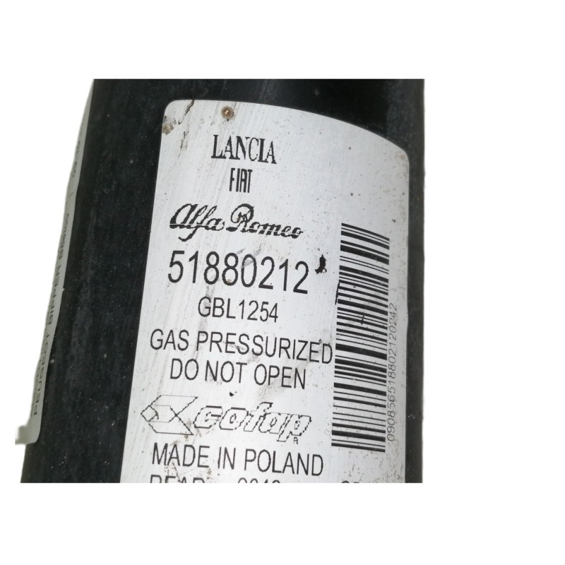Recambio de amortiguador trasero derecho para peugeot bipper básico referencia OEM IAM 51880212  